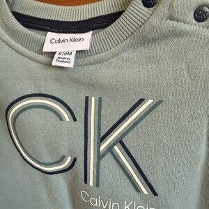 Calvin Klein Kids' Sweater in Soft Green